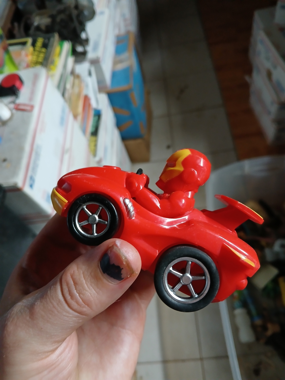 Marvel Super Hero Adventures Iron Man Pullback Race Car by Jam'n Products